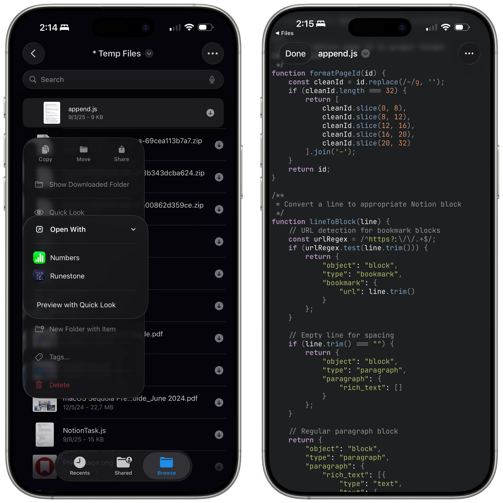 Opening a specific file in a specific app one time.