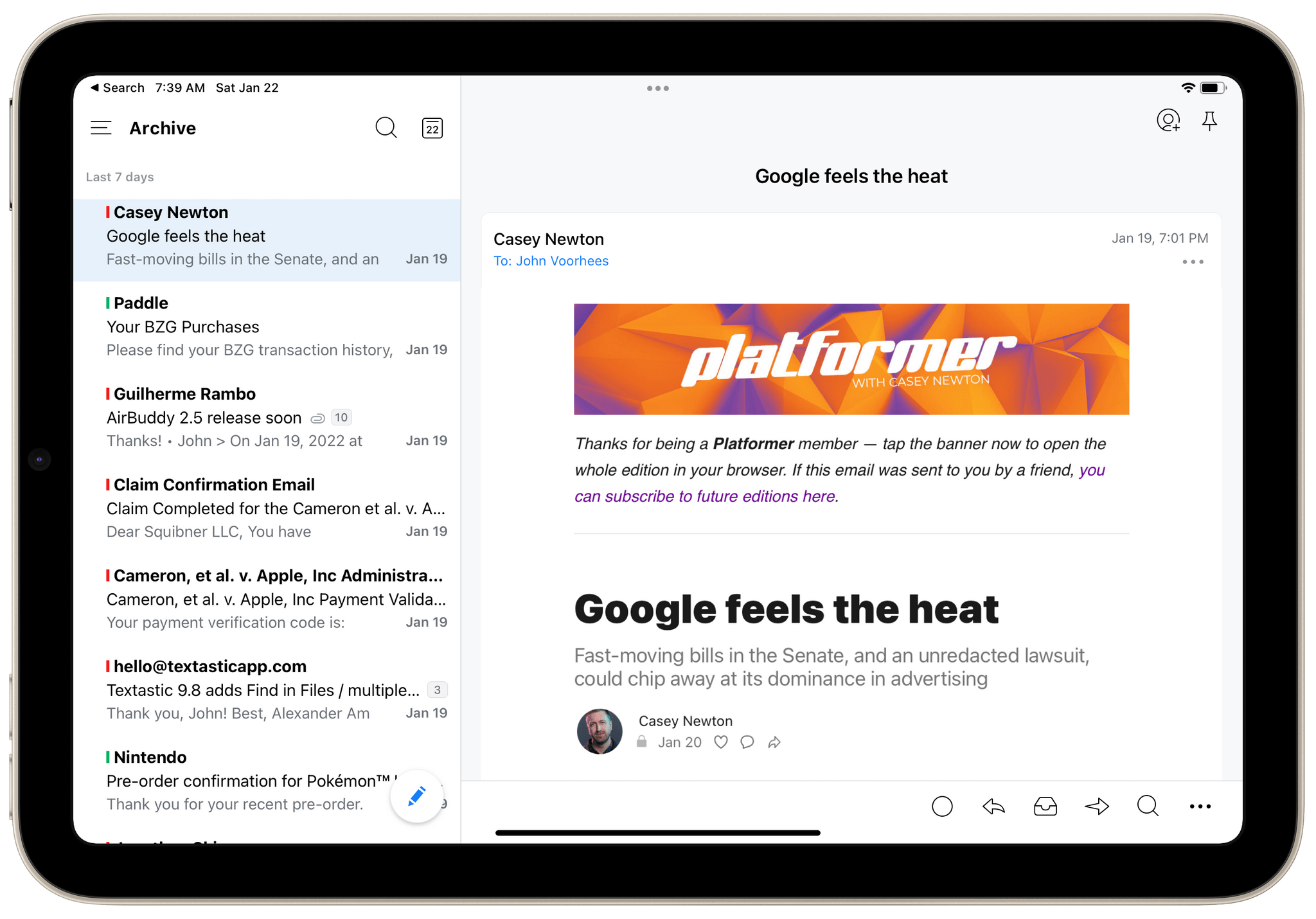 On the iPhone and iPad, Spark is my go-to email client.
