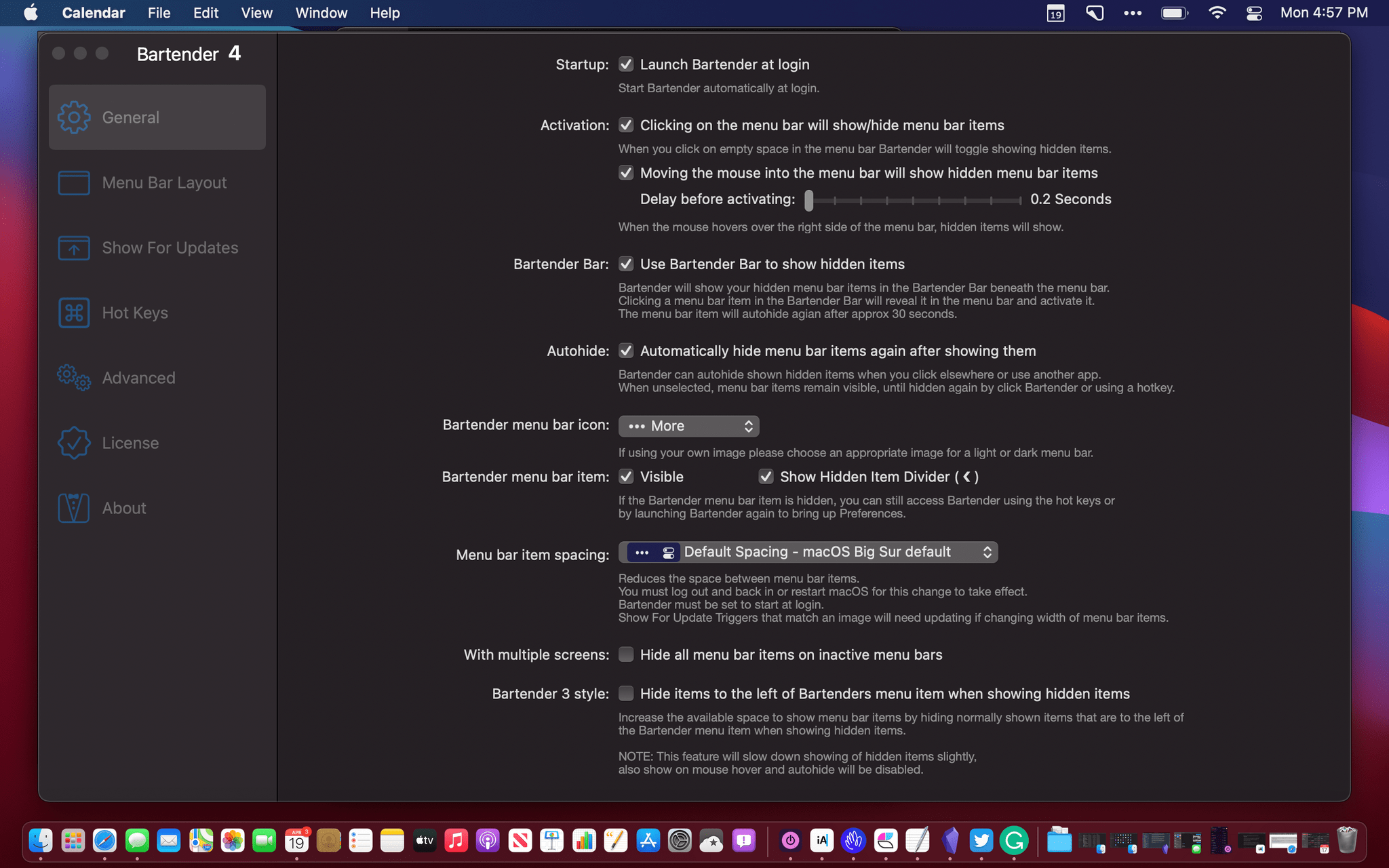 photo of Bartender 4.0 Offers Powerful New Control Over Your Mac’s Menu Bar Apps image
