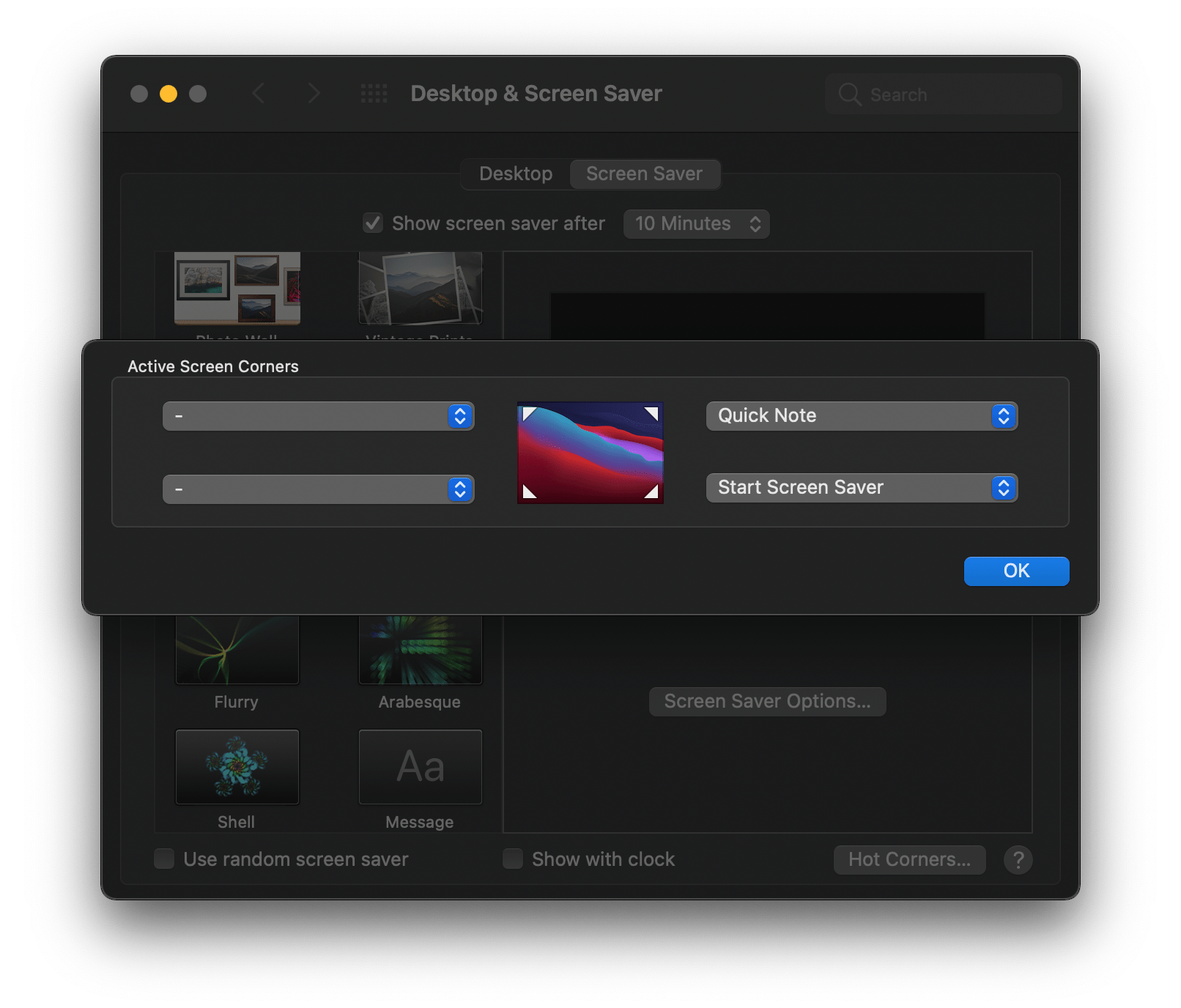 Quick Note can be assigned to Hot Corners on the Mac.