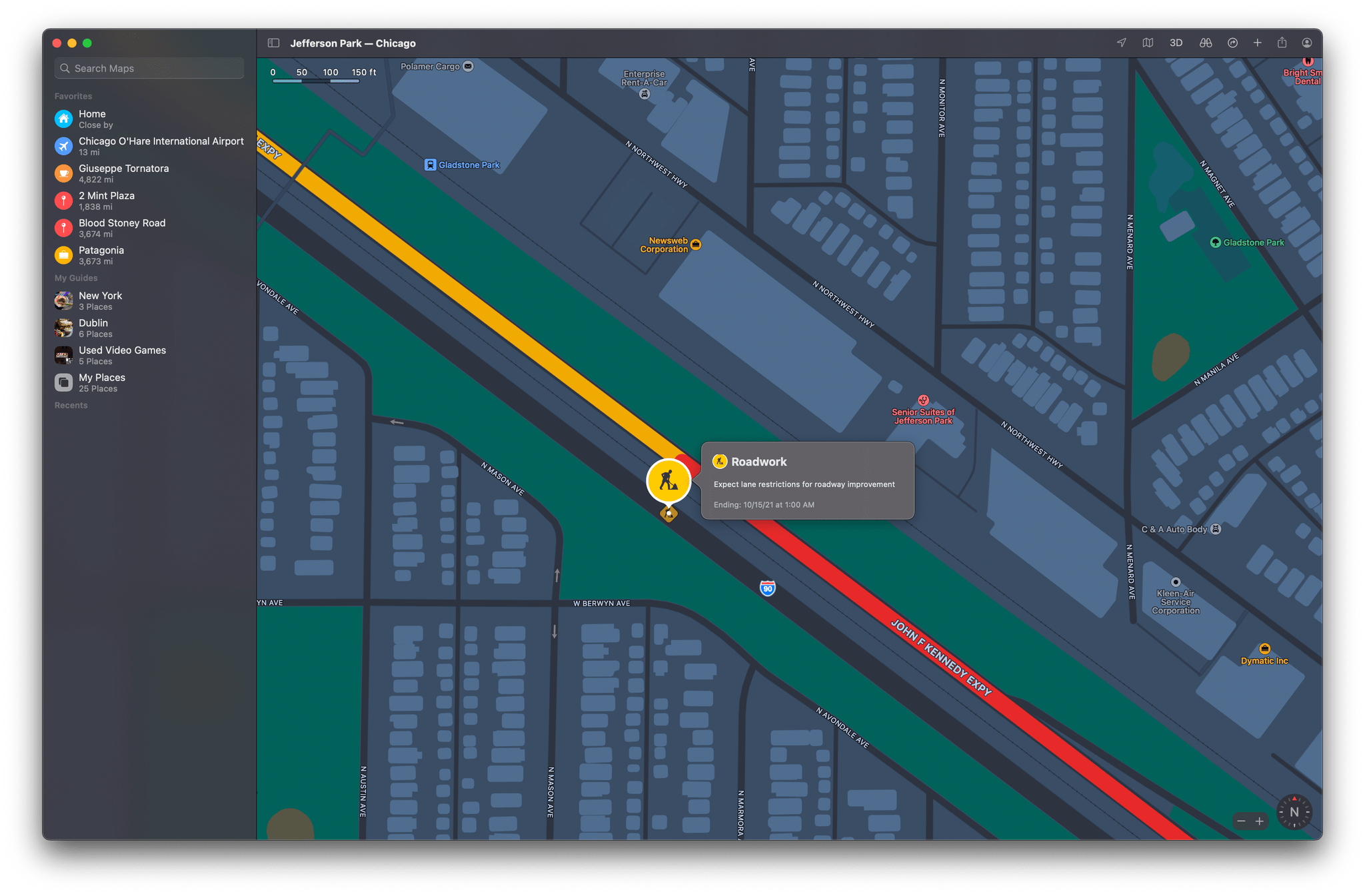 Maps will alert you to road work, lane closures, and other details this fall.