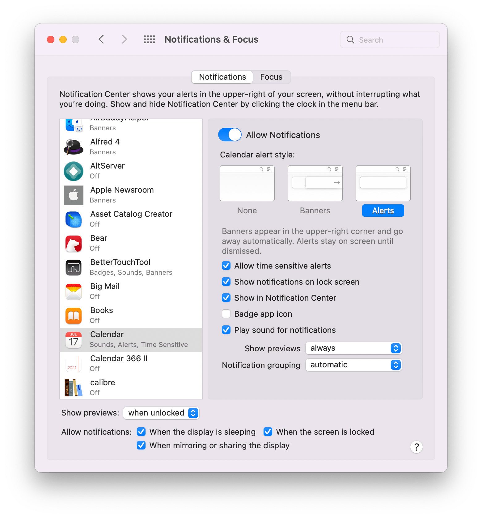 Users can block notifications that are marked as time sensitive by their developers by unchecking the box in the app's notifications settings in System Preferences.