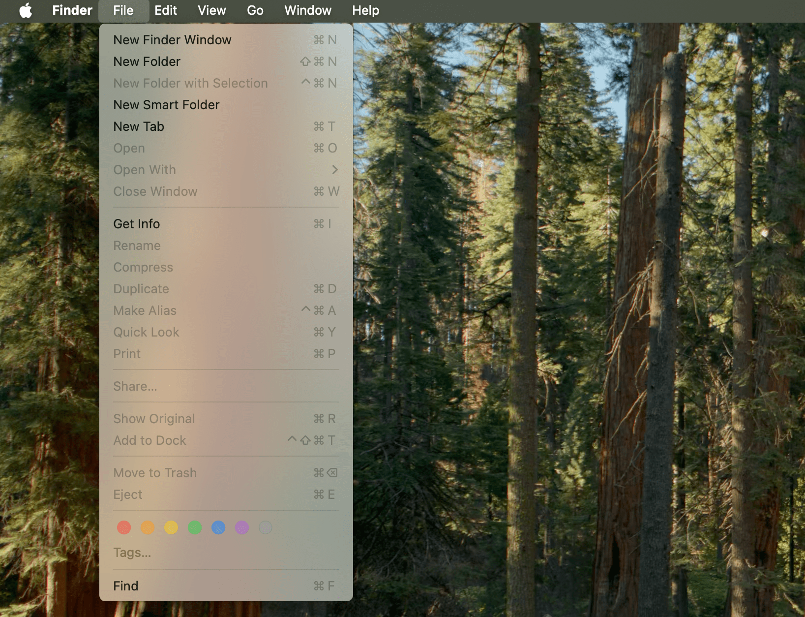 Preview's File menu in macOS Sequoia.
