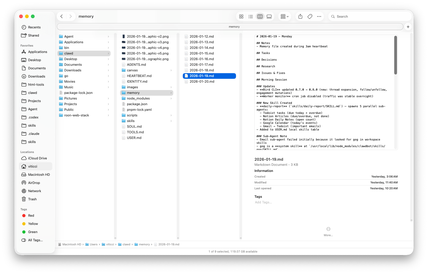 A daily memory note automatically created by Clawdbot.