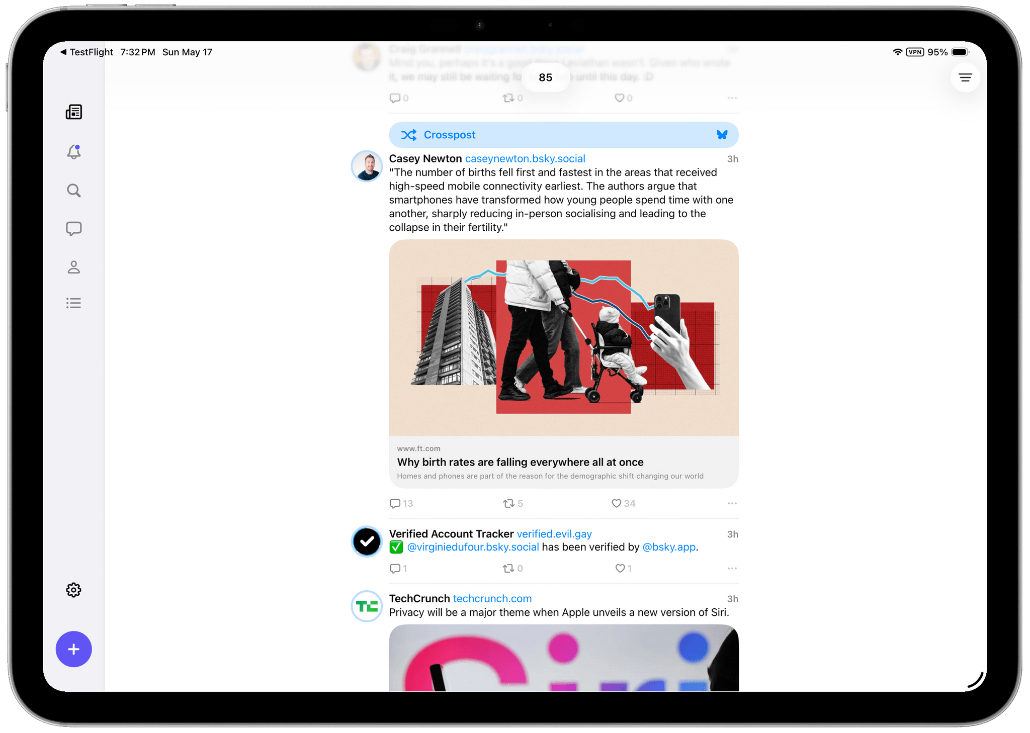 Indigo running on an iPad Pro.
