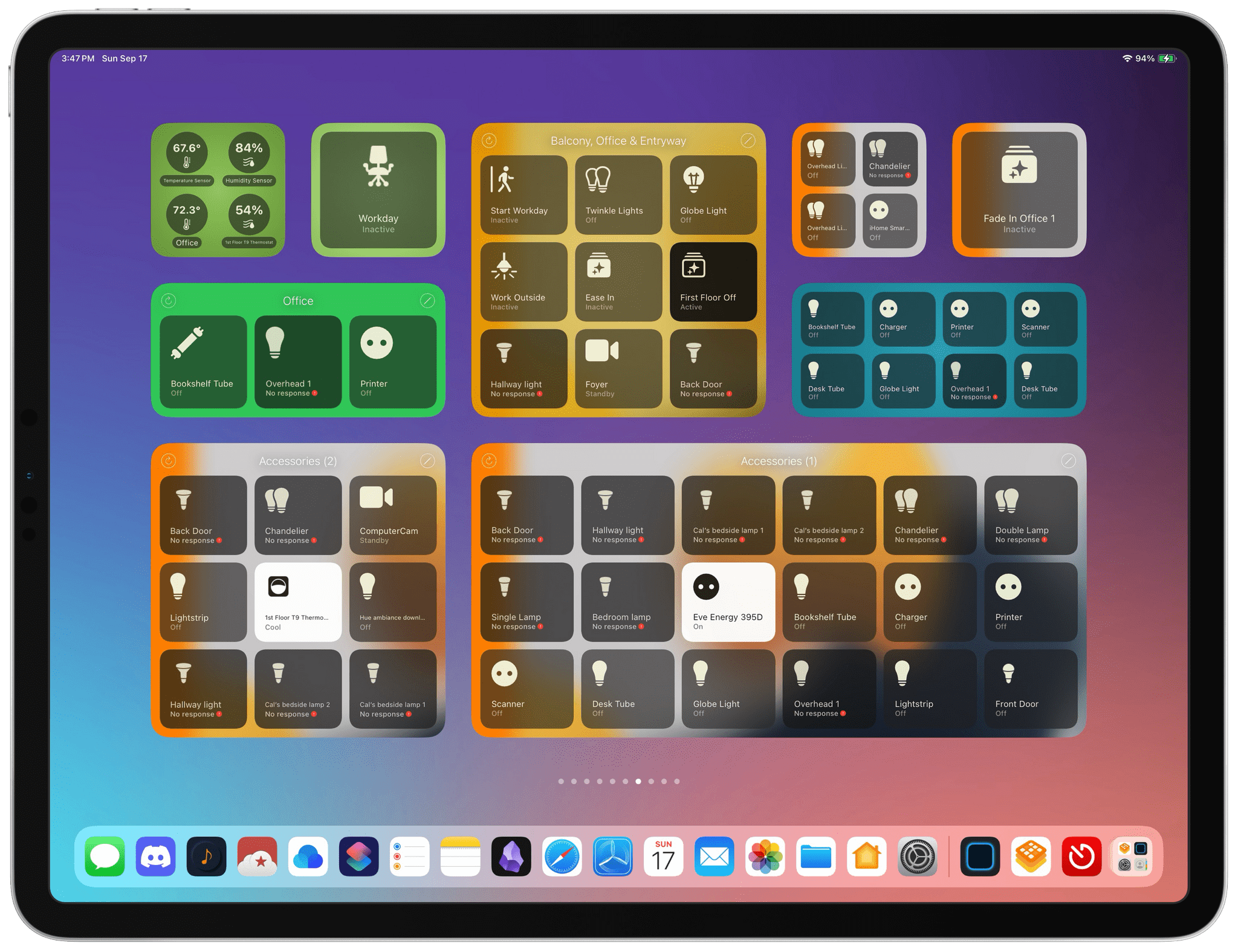 A sampling of widget sizes and types.