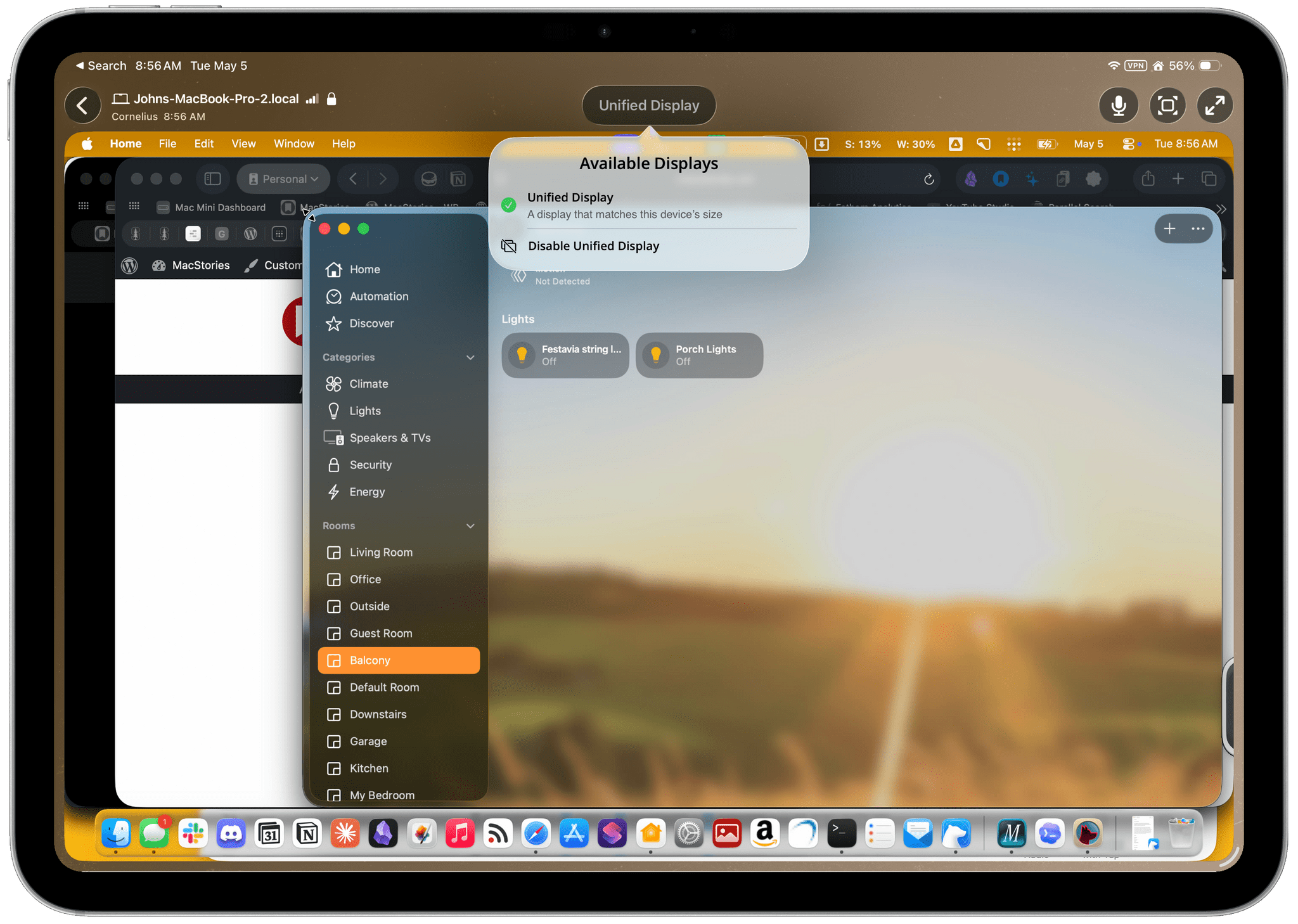 Enabling Workbench's unified display.