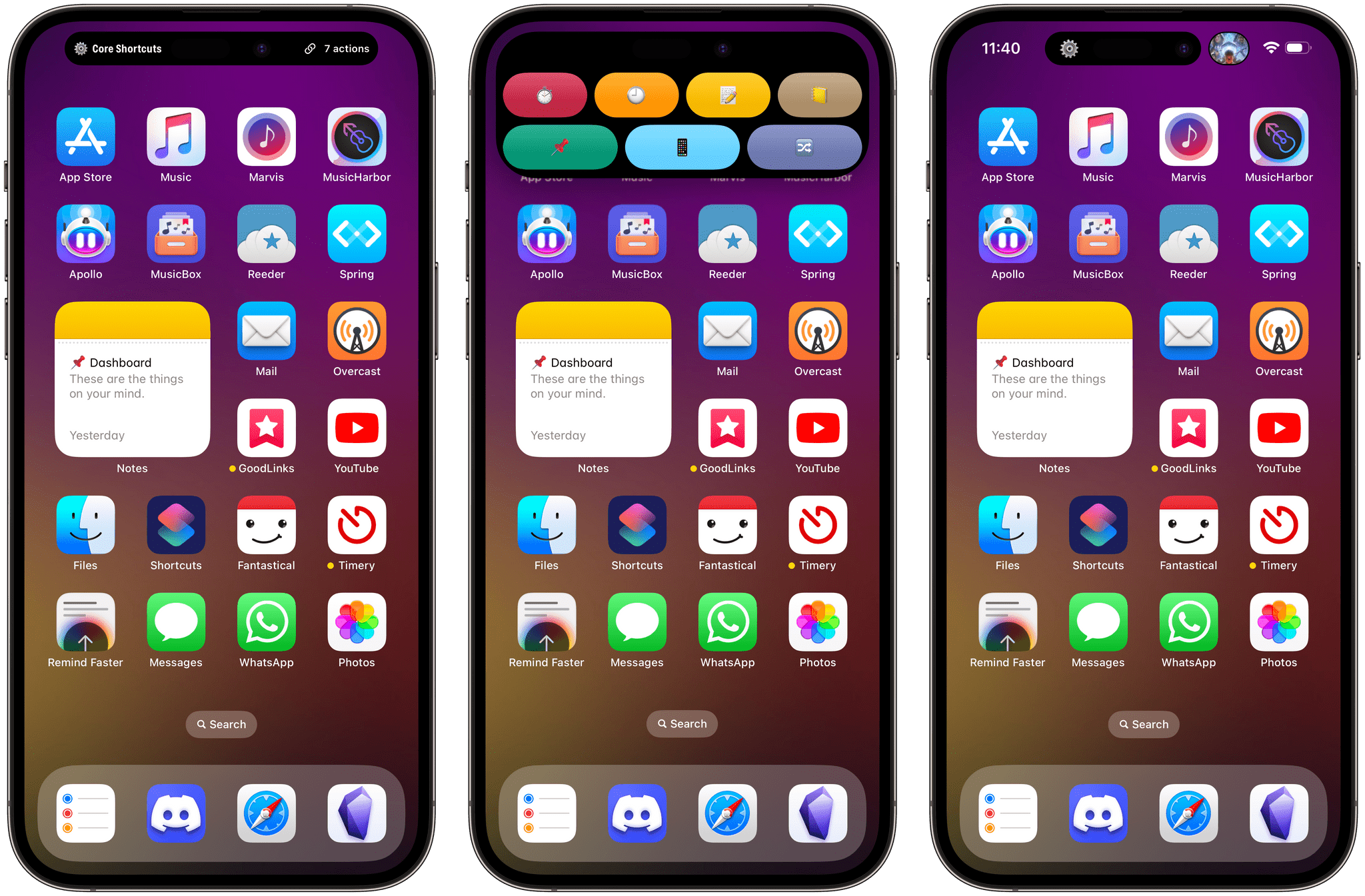 iphone 14 pro home screen layout