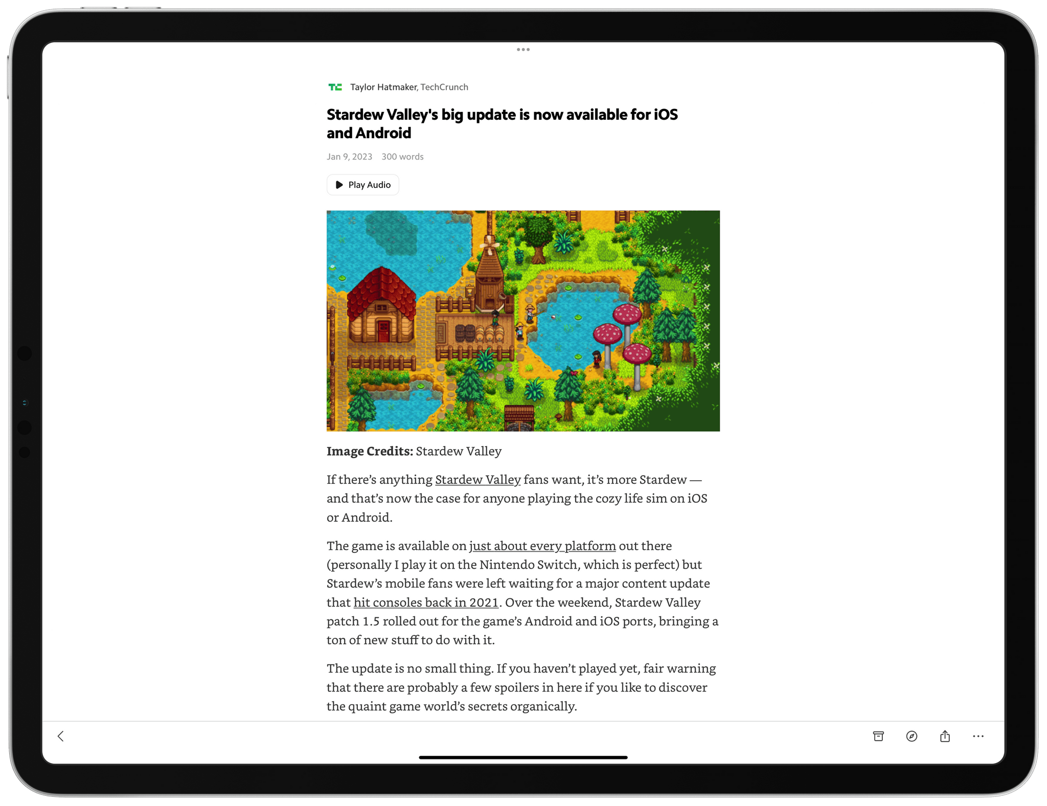 Matter's wasted space reminds me of [Twitter on the original iPad Pro](https://twitter.com/viticci/status/664516503413370880?s=61&t=Wtc9zD5U3Ep-fzQcZnsAyg).