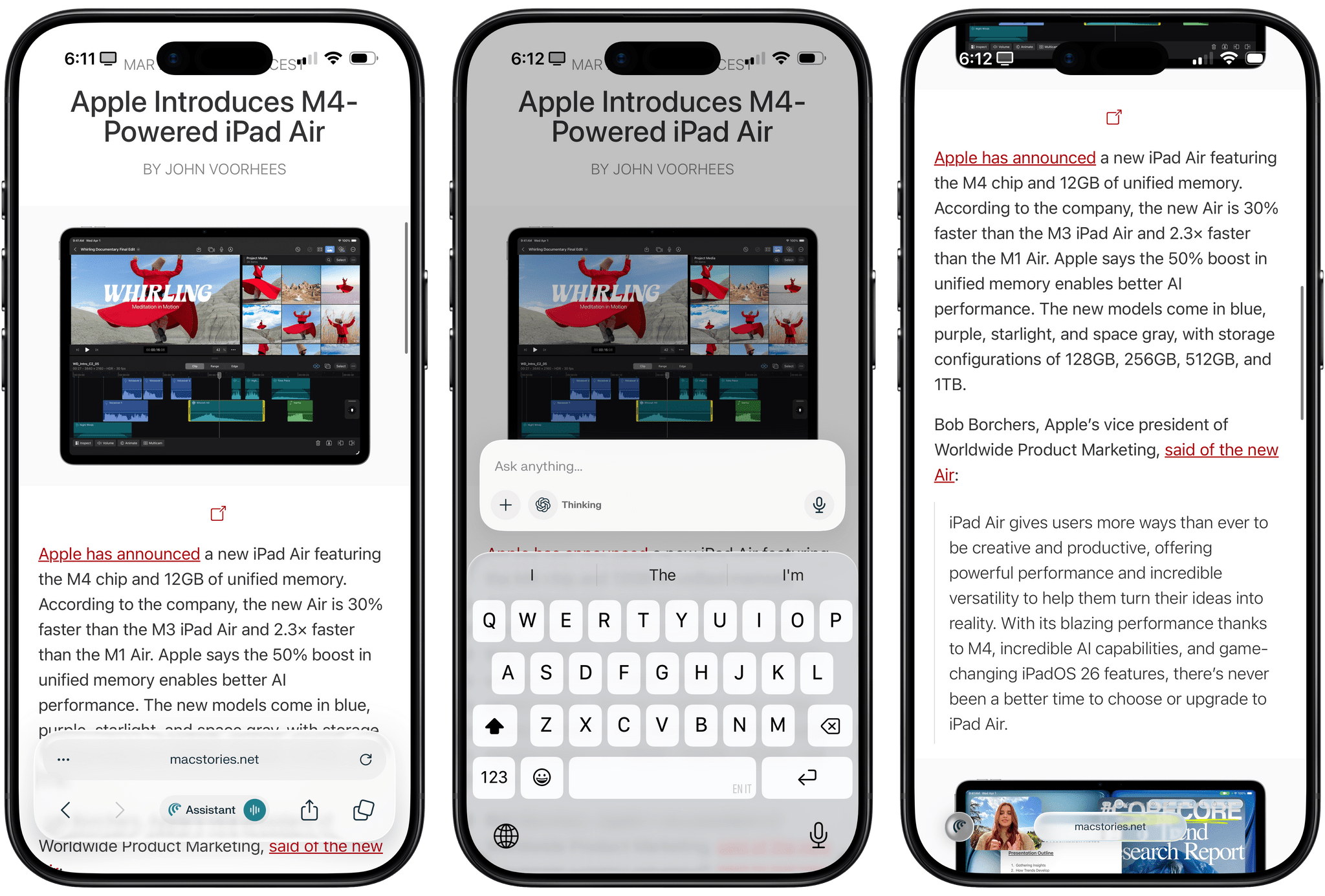 Comet’s Liquid Glass address bar.