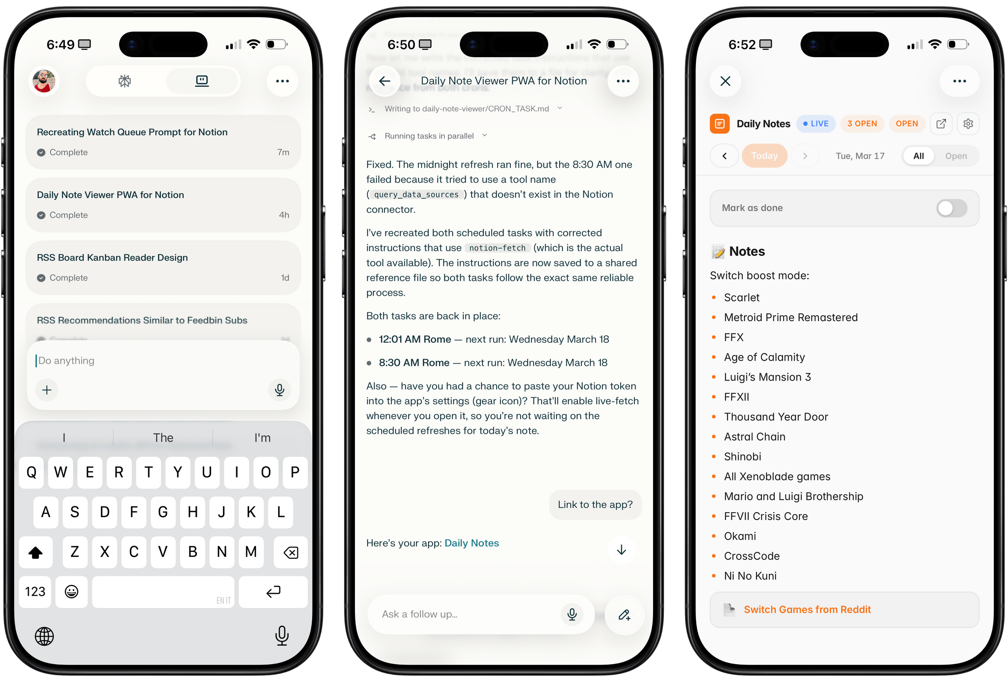 The UI for Perplexity Computer on iOS is very nice.