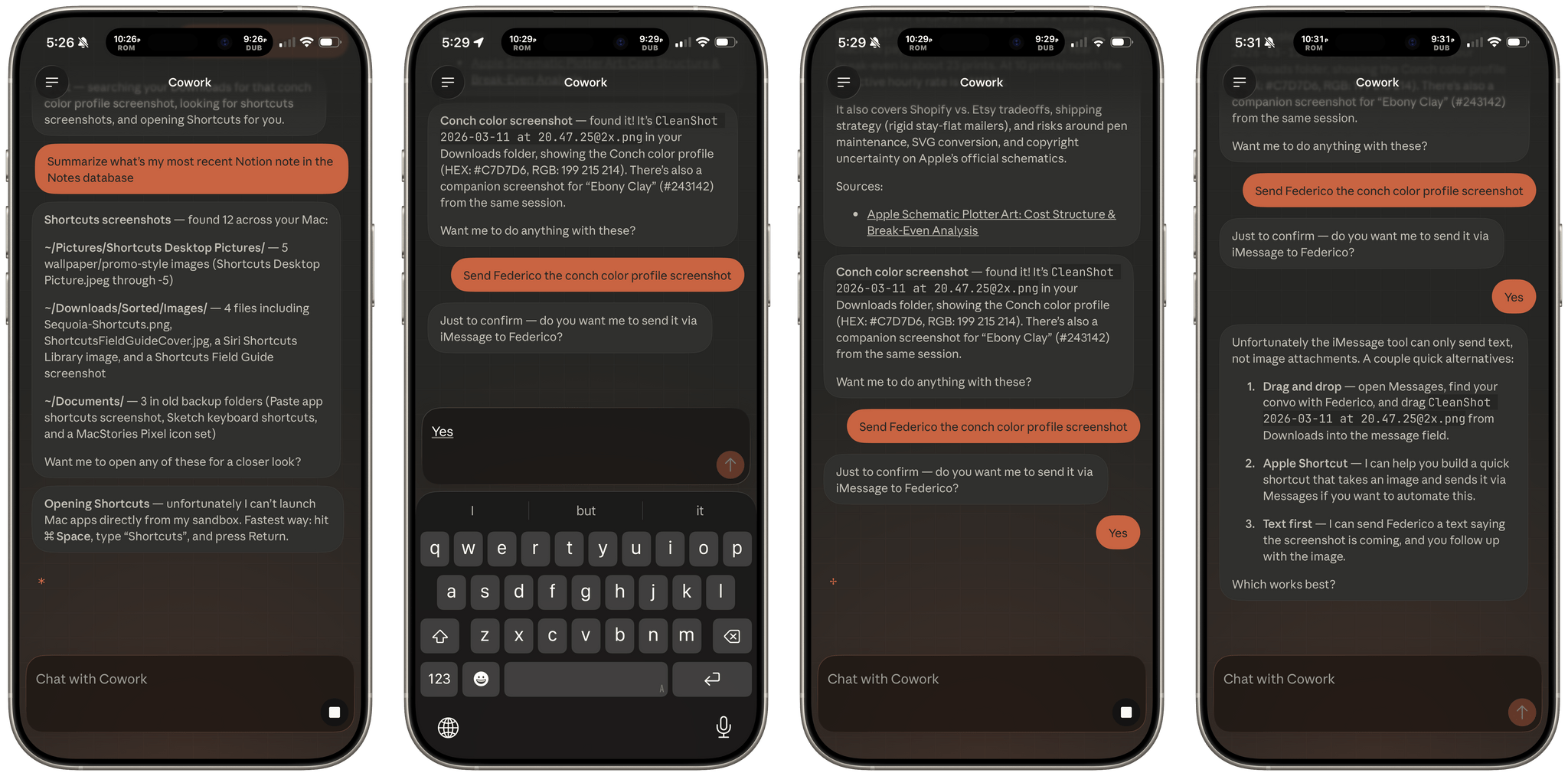 Ultimately, Dispatch found the files I requested, but couldn't do much with them.