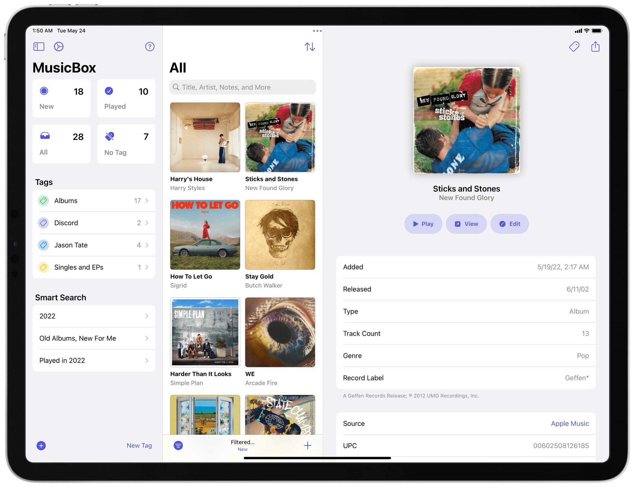 MusicBox on iPad.