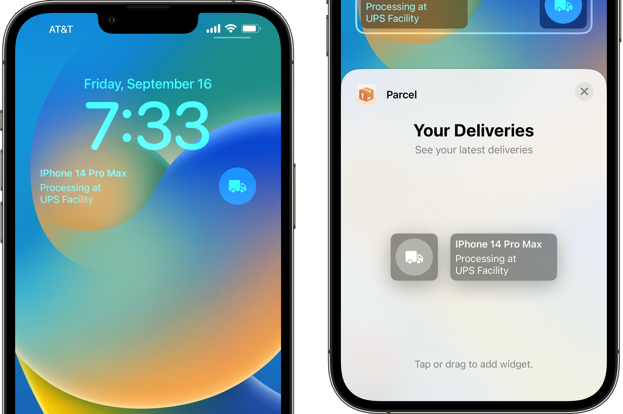 Package tracking is the sort of glanceable information that's perfect for Lock Screen widgets.