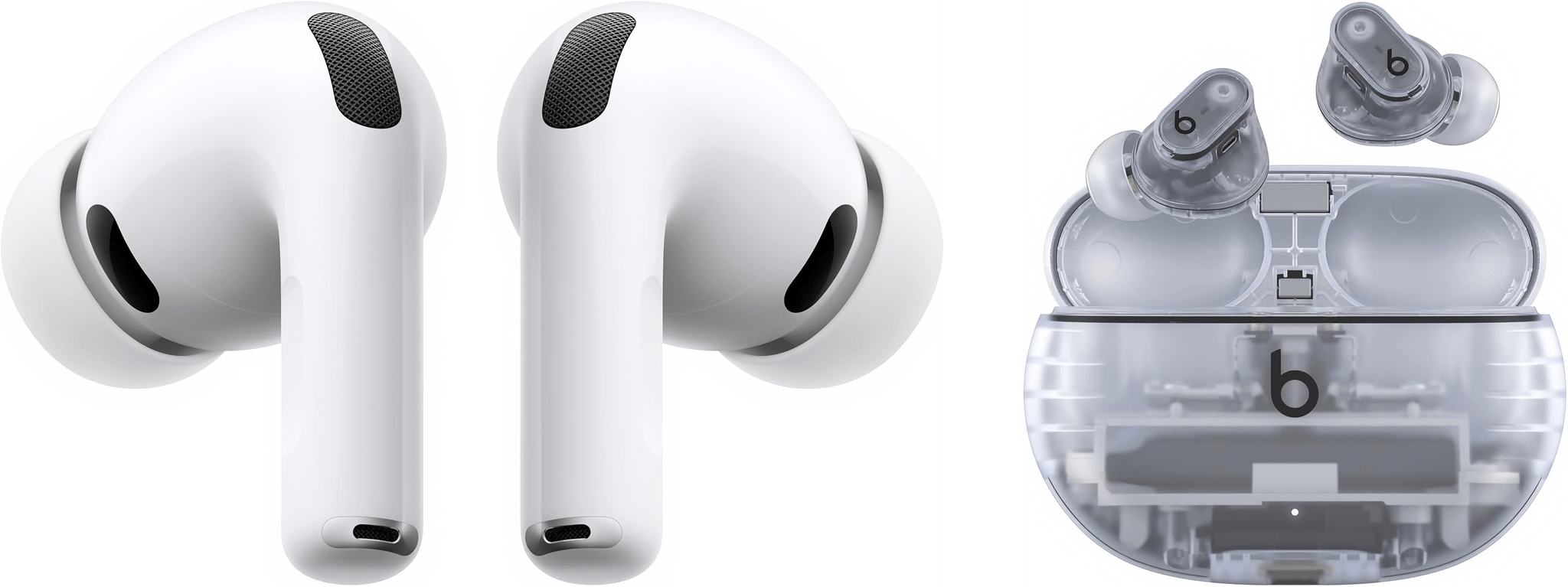 AirPods Pro 3 and Beats Studio Buds+.
