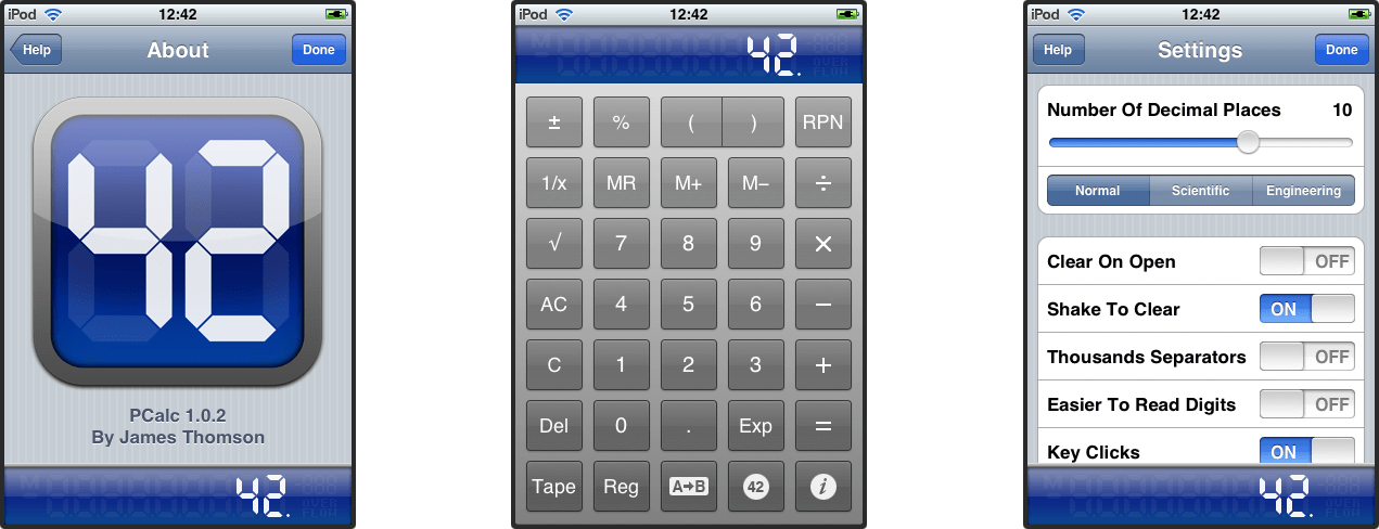2008: PCalc debuts on the iPhone.