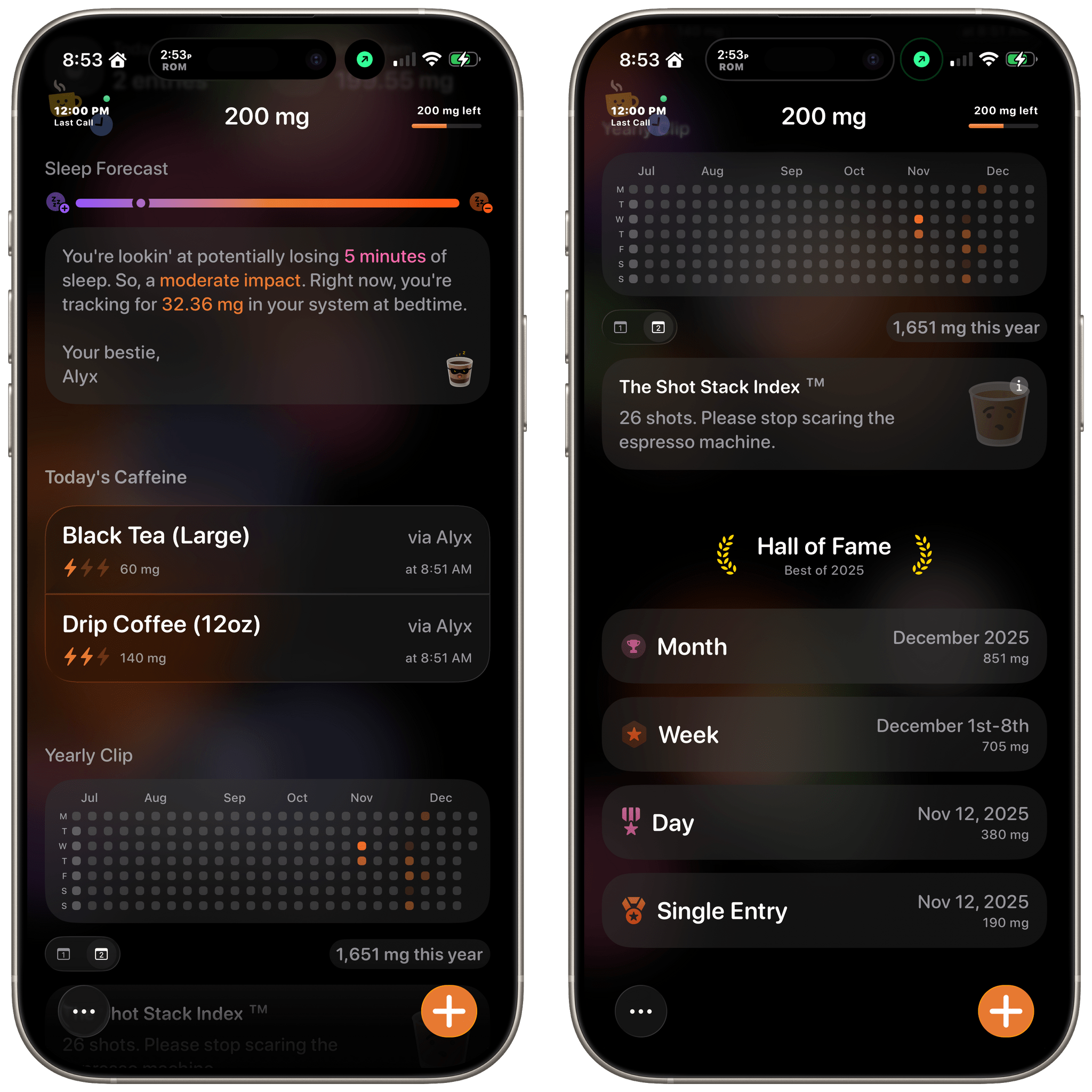 More of the data available in Alyx's main view.