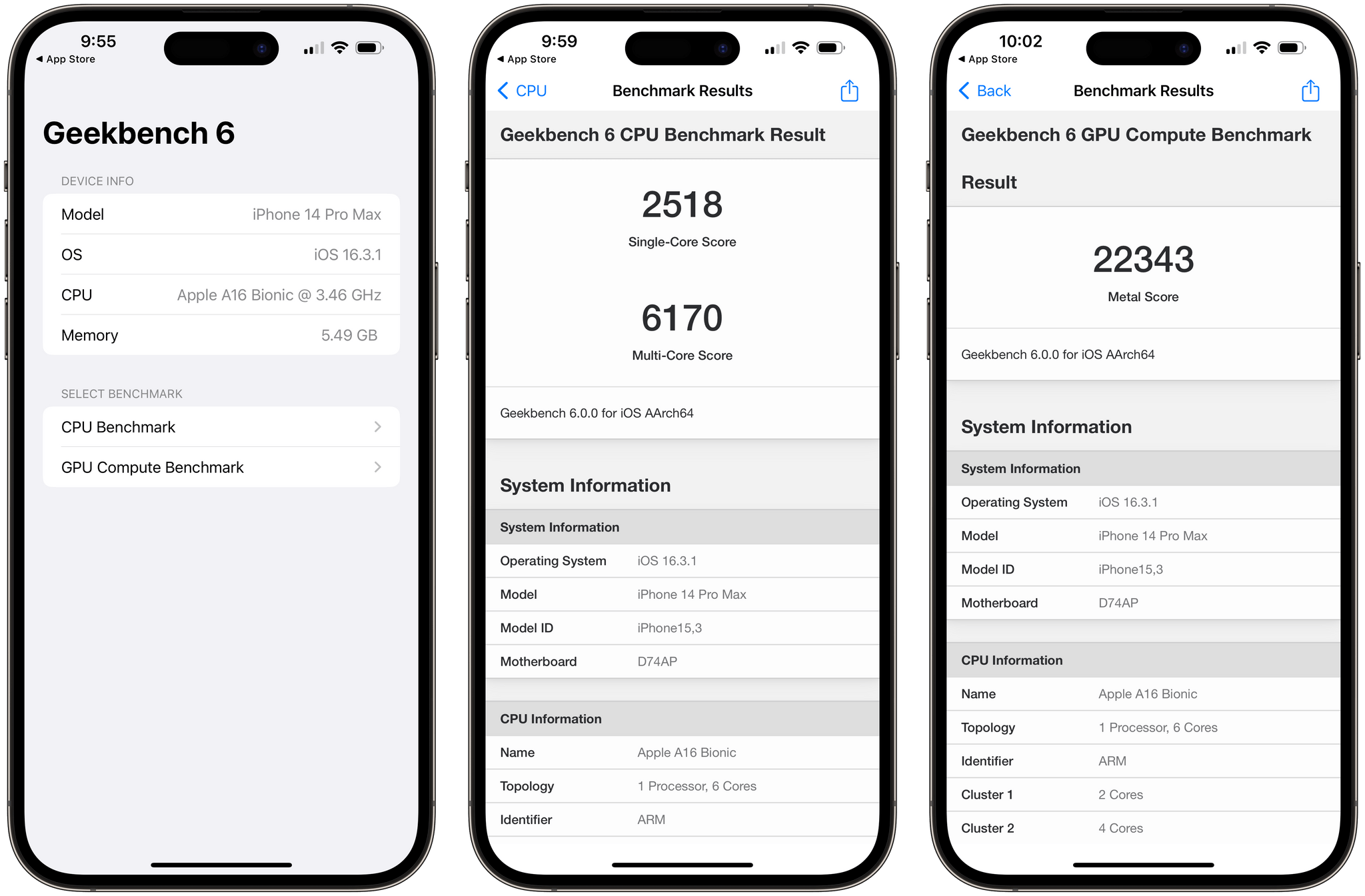 geekbench benchmark