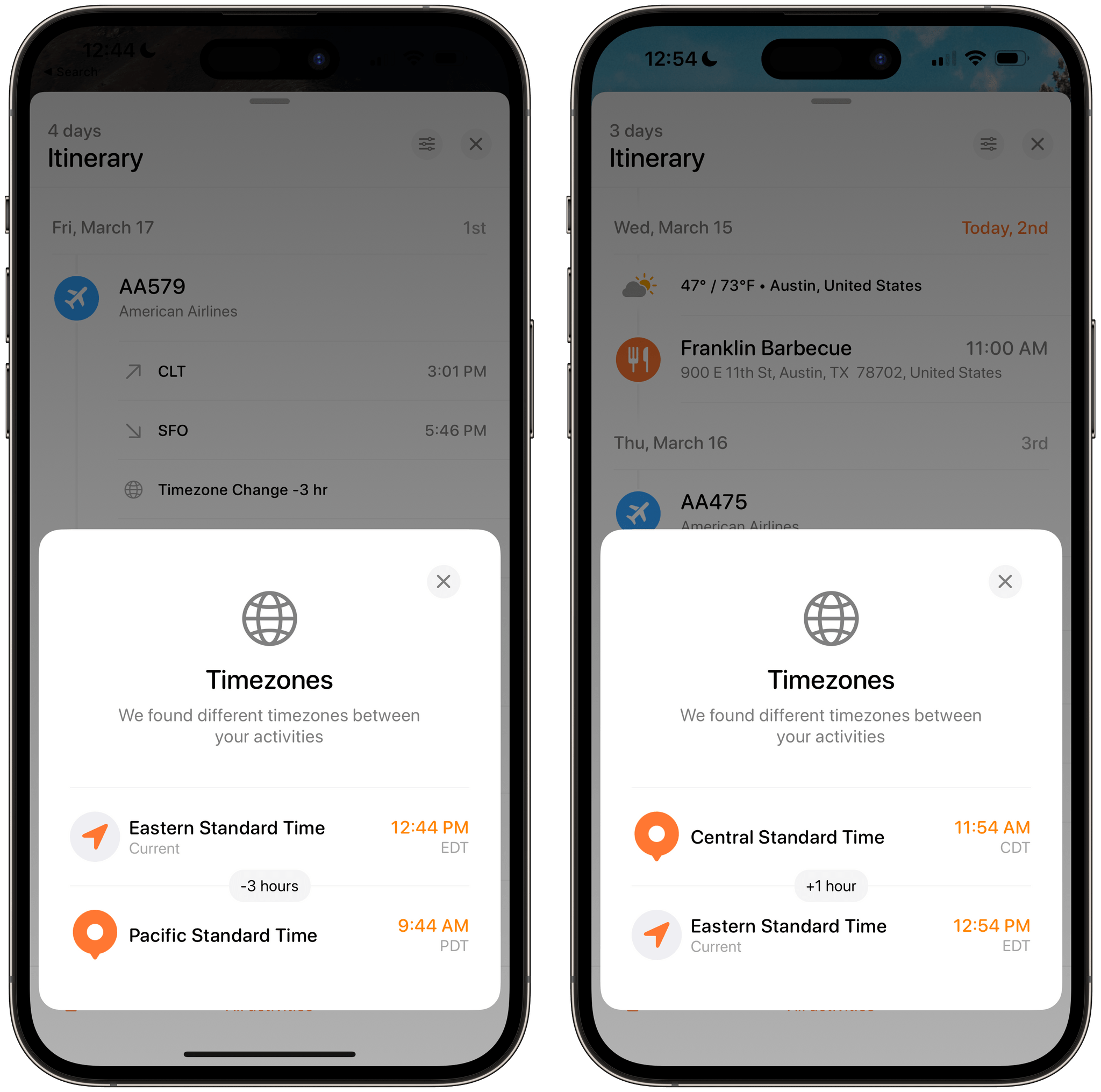 Tripsy has made it easier to keep track of time changes as you travel.
