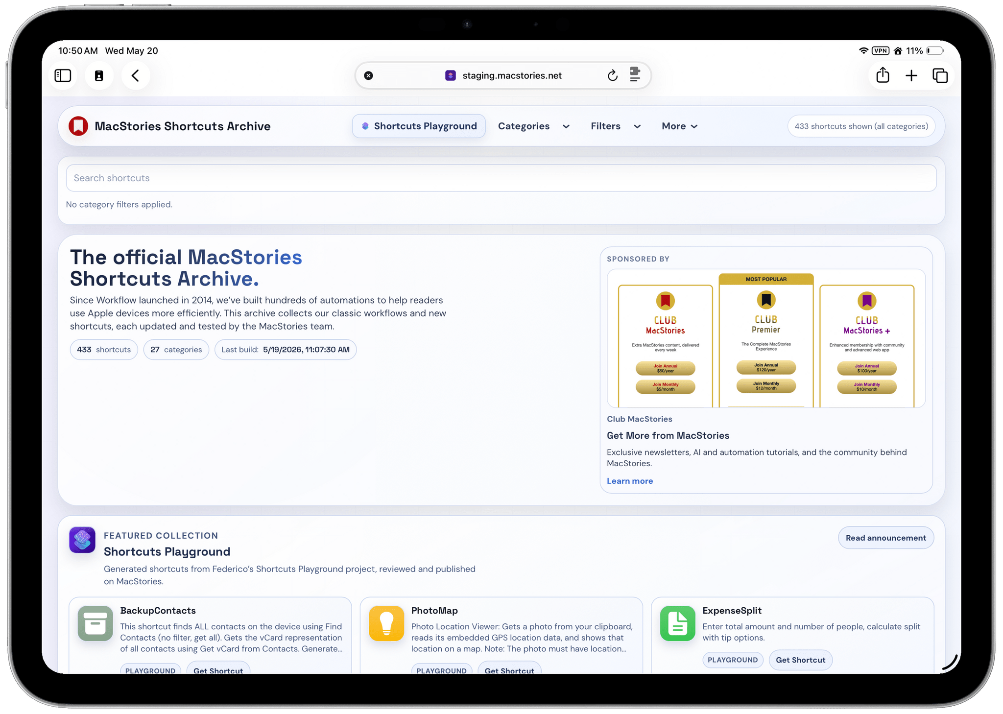 If you have an app or service to promote, the Shortcuts Archive is a great place to do so.