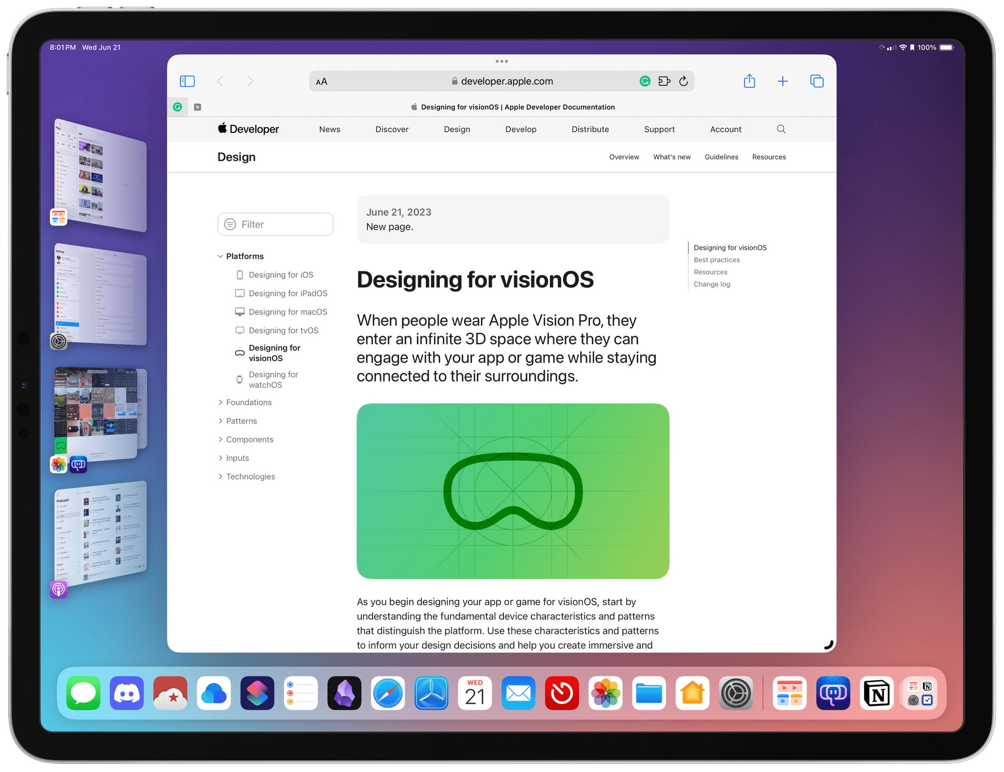 photo of Apple Publishes Updated Human Interface Guidelines for visionOS image