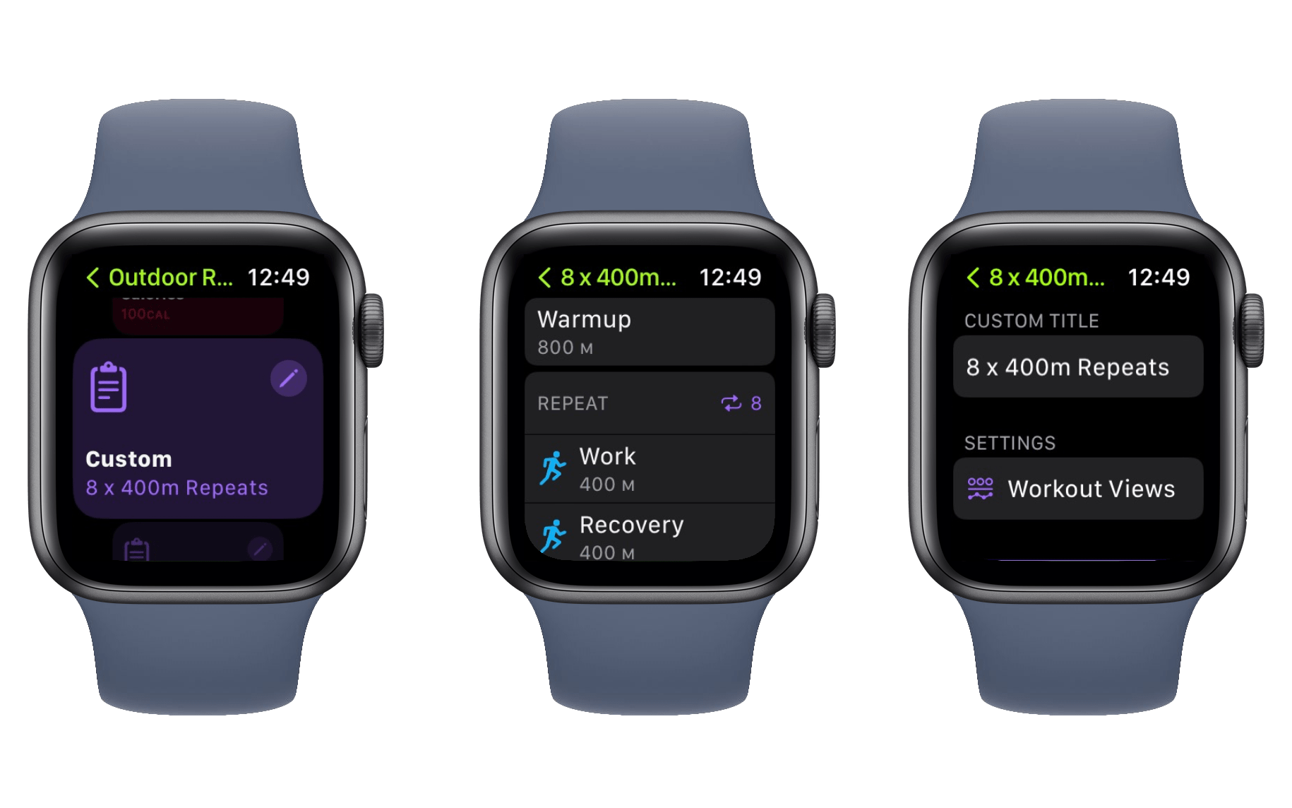 Apple watch 2024 custom workout